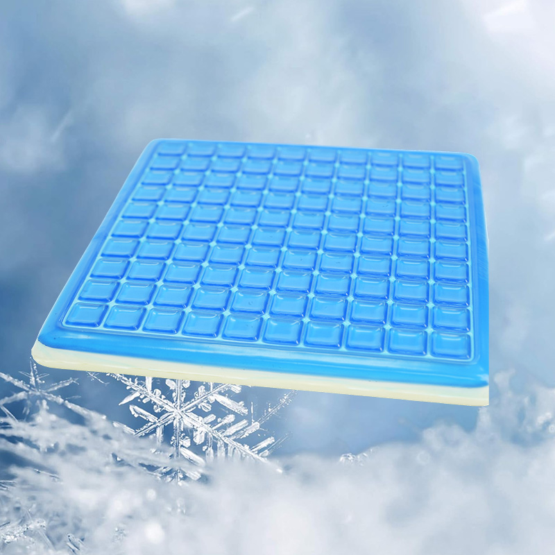 Fyrkantig PVC Memory Foam Slow Rebound Cool och bekväm gelkudde