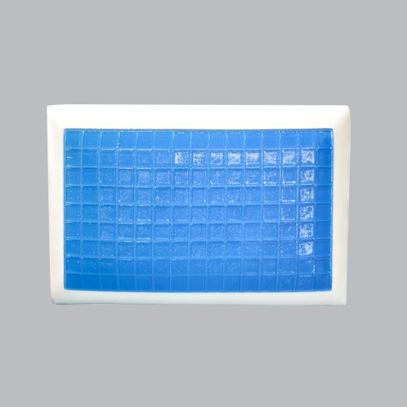 Blårutig Memory Foam Gel-kudde
